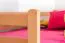 90 x 200 cm Stockbett mit Stauraum / 2 Schubkästen für Kinder Massivholz: Buche | Natur Lackiert | umbaubar in 2 Einzelbetten | Premium-Qualität | inkl. Rollroste Abbildung