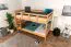 Etagenbett für Kinder 120 x 200 cm | Massivholz: Buche | Natur Lackiert | umbaubar in 2 Einzelbetten | inkl. Rollroste Abbildung