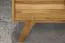 Kleiderschrank | 2 Drehtüren | 5 Fächer | 2 Schubladen | mit Kleiderstange | 100 cm breit | Massivholz | Farbe: Natur Abbildung