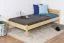 Kinderbett 100 x 200 cm | Massivholz: Kiefer | Natur Lackiert Abbildung