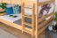 Stockbett für Kinder 120 x 190 cm | Massivholz: Buche | Natur Lackiert | umbaubar in 2 Einzelbetten | inkl. Rollroste Abbildung