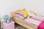 Kinderbett 100 x 200 cm | Massivholz: Kiefer | Natur Lackiert Abbildung