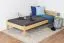 Kinderbett 100 x 200 cm | Massivholz: Kiefer | Natur Lackiert Abbildung