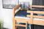 Etagenbett für Kinder 90 x 190 cm | Massivholz: Buche | Natur Lackiert | umbaubar in 2 Einzelbetten | inkl. Rollroste Abbildung