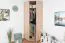 86 cm breiter Kleiderschrank mit 1 Tür | 3 Kleiderstangen | Farbe: Buche Abbildung