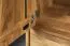 Kleiderschrank | 2 Drehtüren | 5 Fächer | 2 Schubladen | mit Kleiderstange | 100 cm breit | Massivholz | Farbe: Natur Abbildung