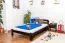 Kinderbett 120 x 200 cm | Massivholz: Kiefer | Nuss Lackiert | inkl. Rollrost Abbildung