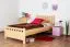 Kinderbett 100 x 200 cm | Massivholz: Kiefer | Natur Lackiert Abbildung