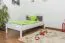 Bettrahmen für Kinder / Kinderbett 90 x 200 cm | Massivholz: Kiefer | Weiß Lackiert Abbildung