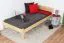 Kinderbett 100 x 200 cm | Massivholz: Kiefer | Natur Lackiert Abbildung