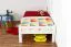 Bettrahmen für Kinder / Kinderbett 90 x 190 cm | Massivholz: Buche | Weiß Lackiert | besonders hohe Qualität Abbildung