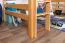 Hochbett für Jugendliche 120 x 190 cm | Massivholz: Buche | Natur Lackiert | umbaubar in Einzelbett | Premium-Qualität | inkl. Rollrost Abbildung