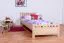 Bettrahmen für Kinder / Kinderbett 100 x 200 cm | Massivholz: Buche | Natur Lackiert Abbildung