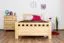 Kinderbett 100 x 200 cm | Massivholz: Kiefer | Natur Lackiert Abbildung