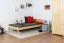 Kinderbett 100 x 200 cm | Massivholz: Kiefer | Natur Lackiert Abbildung