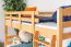 Etagenbett für Kinder 90 x 190 cm | Massivholz: Buche | Natur Lackiert | umbaubar in 2 Einzelbetten | inkl. Rollroste Abbildung