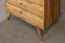 Kleiderschrank | 2 Drehtüren | 5 Fächer | 2 Schubladen | mit Kleiderstange | 100 cm breit | Massivholz | Farbe: Natur Abbildung