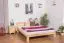 Bett 160 x 200 cm Kiefer Natur Abbildung