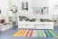 Bett ausziehbar 90 x 200 cm Buche Weiß mit 2 Schublade(n) Abbildung