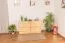 Massivholz-Schuhschrank, Farbe: Natur 80x140x29 cm Abbildung