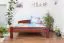 Buche Massivholzbett 160 x 200 cm Dunkelbraun Abbildung
