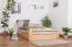 Buche Stauraumbett 140 x 200 cm Natur Abbildung
