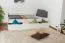 Bettgestell Kiefer 90 x 200 cm Weiß Abbildung