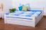 Weißes Buche Stauraumbett 160 x 200 cm Weiß Abbildung