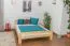 Massivholzbett Kiefer 160 x 200 cm Natur Abbildung