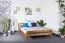 Bett Kiefer massiv 160 x 200 cm Braun Abbildung
