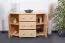 Sideboard mit 3 Schubladen, Farbe: Natur, Breite: 118 cm - Küchenschrank, Anrichte, Sideboard Abbildung