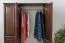 Landhaus-Stil Kiefer-Kleiderschrank, Farbe: Nuss 190x120x60 cm Abbildung