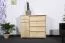 Massivholz-Schuhschrank, Farbe: Natur 80x90x40 cm Abbildung