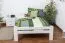 Weißes Buche Bett 120 x 200 cm Weiß Abbildung