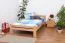 Holzbett 120 x 200 cm Buche massiv Natur mit Lattenrost Abbildung