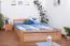 Bett Buche 180 x 200 cm Natur Abbildung