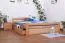 Bett ausziehbar 180 x 200 cm Buche Natur mit 2 Schublade(n) Abbildung