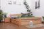 Stauraumbett Buche massiv 180 x 200 cm Natur Abbildung