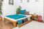 Holzbett 140 x 200 cm Kiefer massiv Eiche Abbildung
