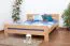 Holzbett 180 x 200 cm Buche massiv Natur mit Lattenrost Abbildung