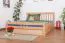 Buche Bett 180 x 200 cm Natur Abbildung