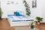 Weißes Buche Bett 180 x 200 cm Weiß Abbildung