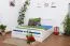 Buche Holzbett 160 x 200 cm Weiß Abbildung
