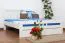 Weißes Buche Holzbett 160 x 200 cm Weiß Abbildung