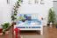 Bett 140 x 200 cm Buche massiv Weiß Abbildung