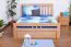 Bett Buche massiv 140 x 200 cm Natur Abbildung