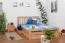 Buche Bett mit Schublade 160 x 200 cm Natur Abbildung