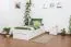 Buche Stauraumbett 90 x 200 cm Weiß Abbildung