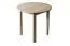 Runder Massivholz Esstisch 60x60 cm Kiefermassiv, Farbe: Natur Abbildung