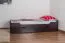 Stauraumbett Buche 90 x 200 cm Schokobraun Abbildung